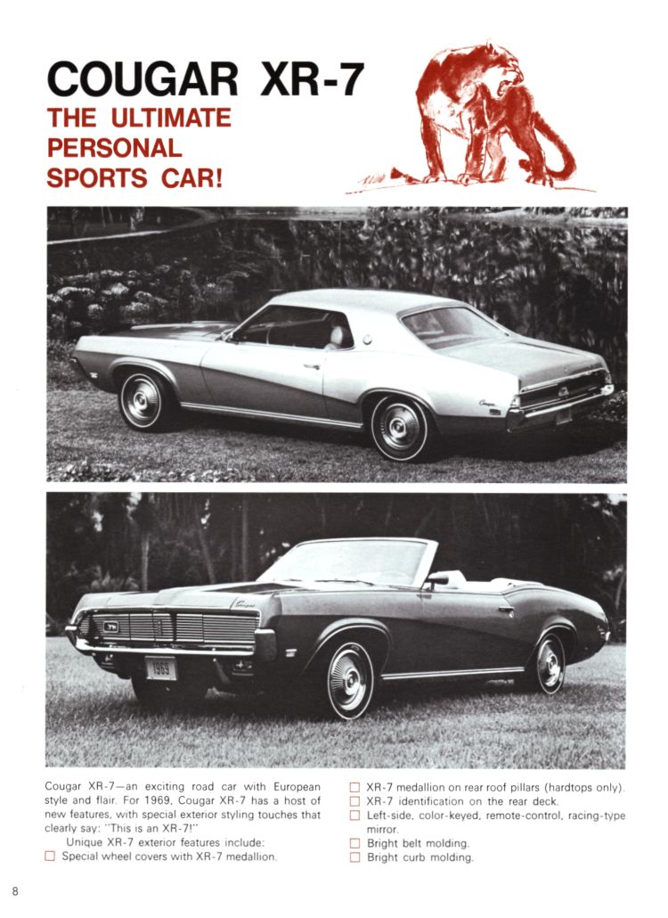1969 Mercury Cougar Booklet